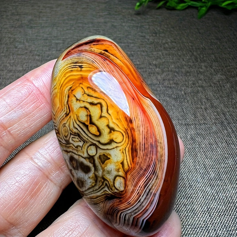 Uy dekoratsiyasi va sovg‘a uchun tabiiy agat toshidan bezak