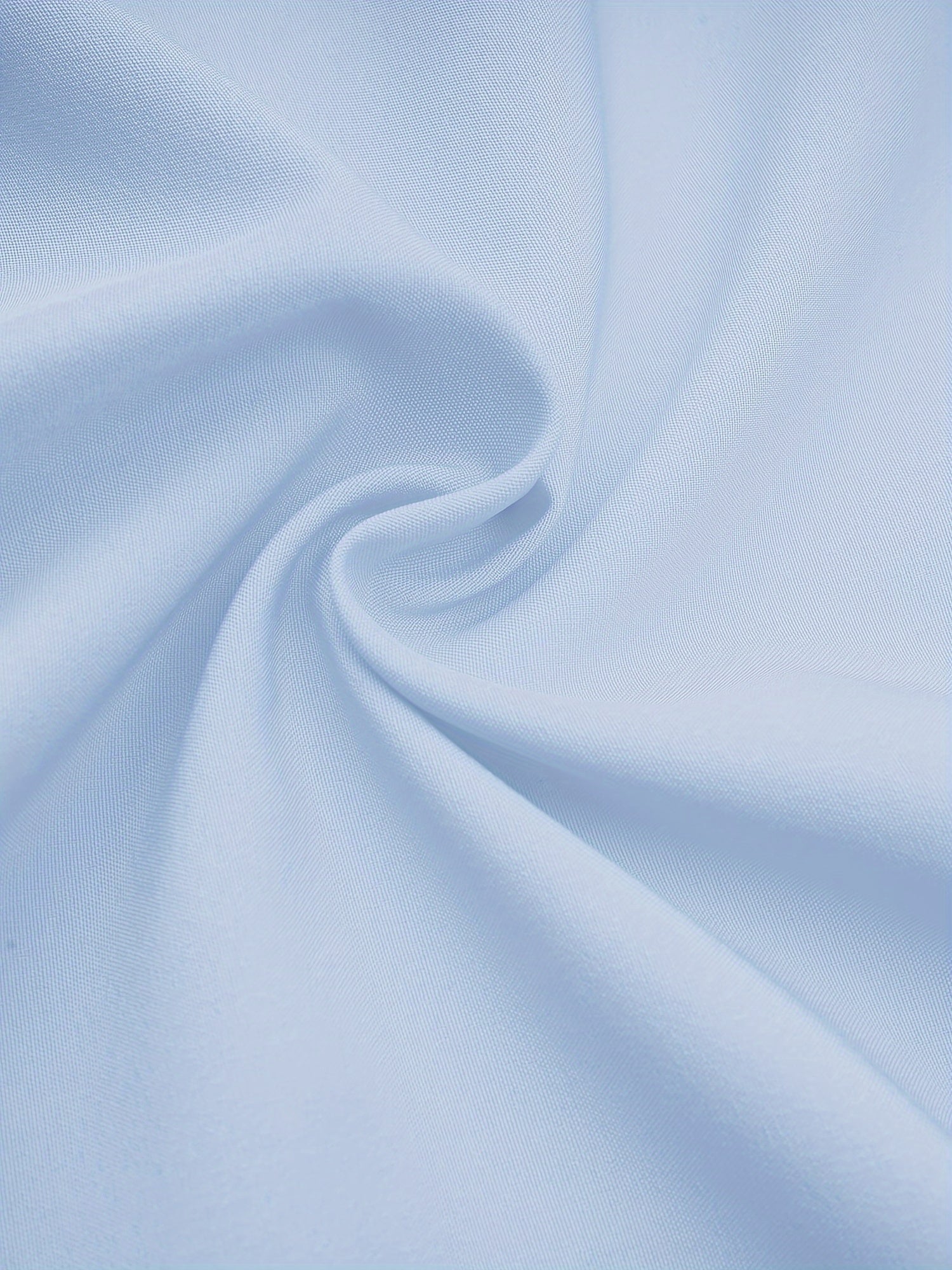 Plus Size Women's Light Blue Casual Long Sleeve Shirt with Button Front