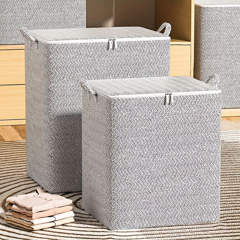 Foldable Laundry Hamper with Lid and Handle for Clothes Toys and Household Storage
