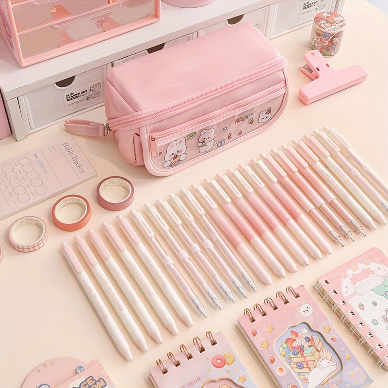 Canvas Stationery Bag with Large Capacity for Office School and Travel