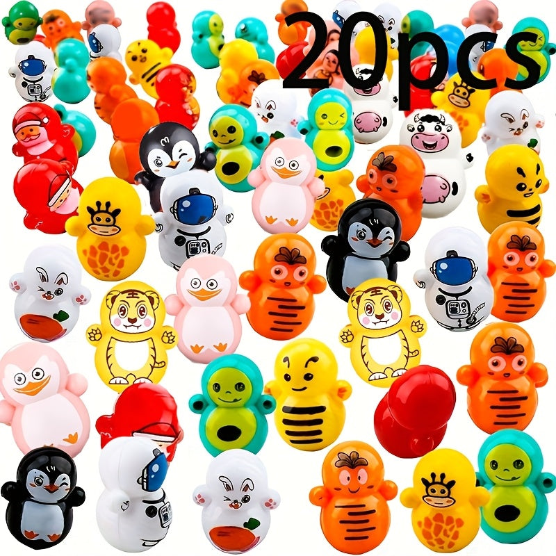 10/20 Pcs Cat Rolling Toys Durable Plastic Interactive No Electricity Needed