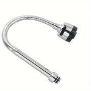 Stainless Steel Faucet Accessory with Rotatable Spout for Sink Water Outlet Hose