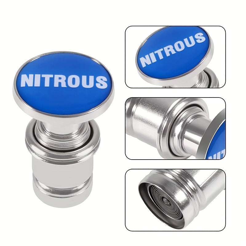 Car Interior Aluminum Dustproof Plug Button 12V Fire Missile Eject Panic Kit