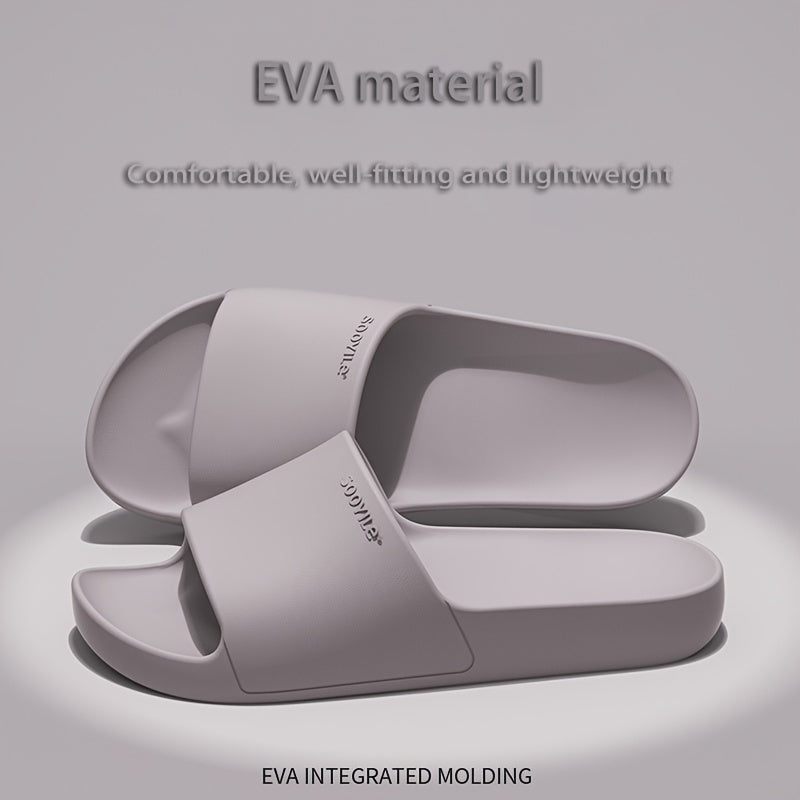 EVA Slaydlar - Ichki/tashqi foydalanish uchun sirpanmaydigan, qulay ochiq barmoq sandallari, hammom va norasmiy kiyimlar uchun ideal.