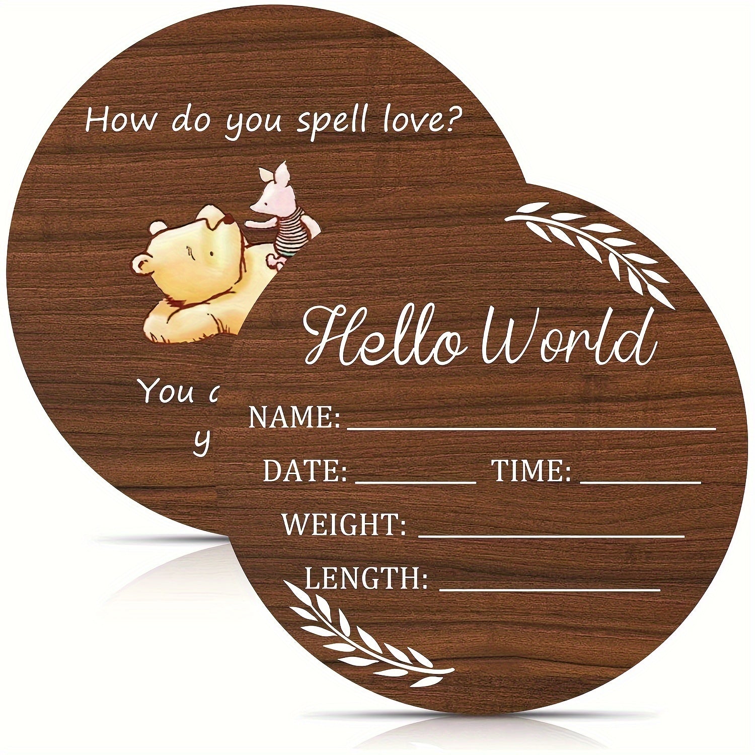 Baby Nursery Decor Custom Birth Announcement Plaque Welcome Sign for Newborns