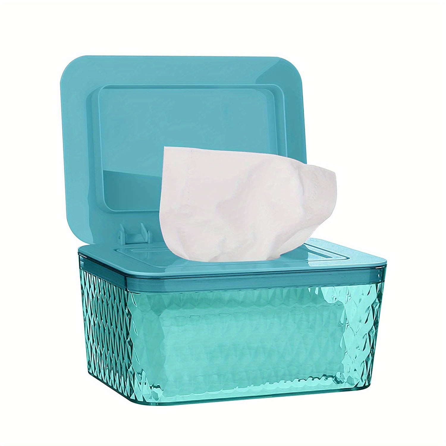 Large Capacity Wipes Dispenser Box with Dustproof Lid for Diaper Wipes