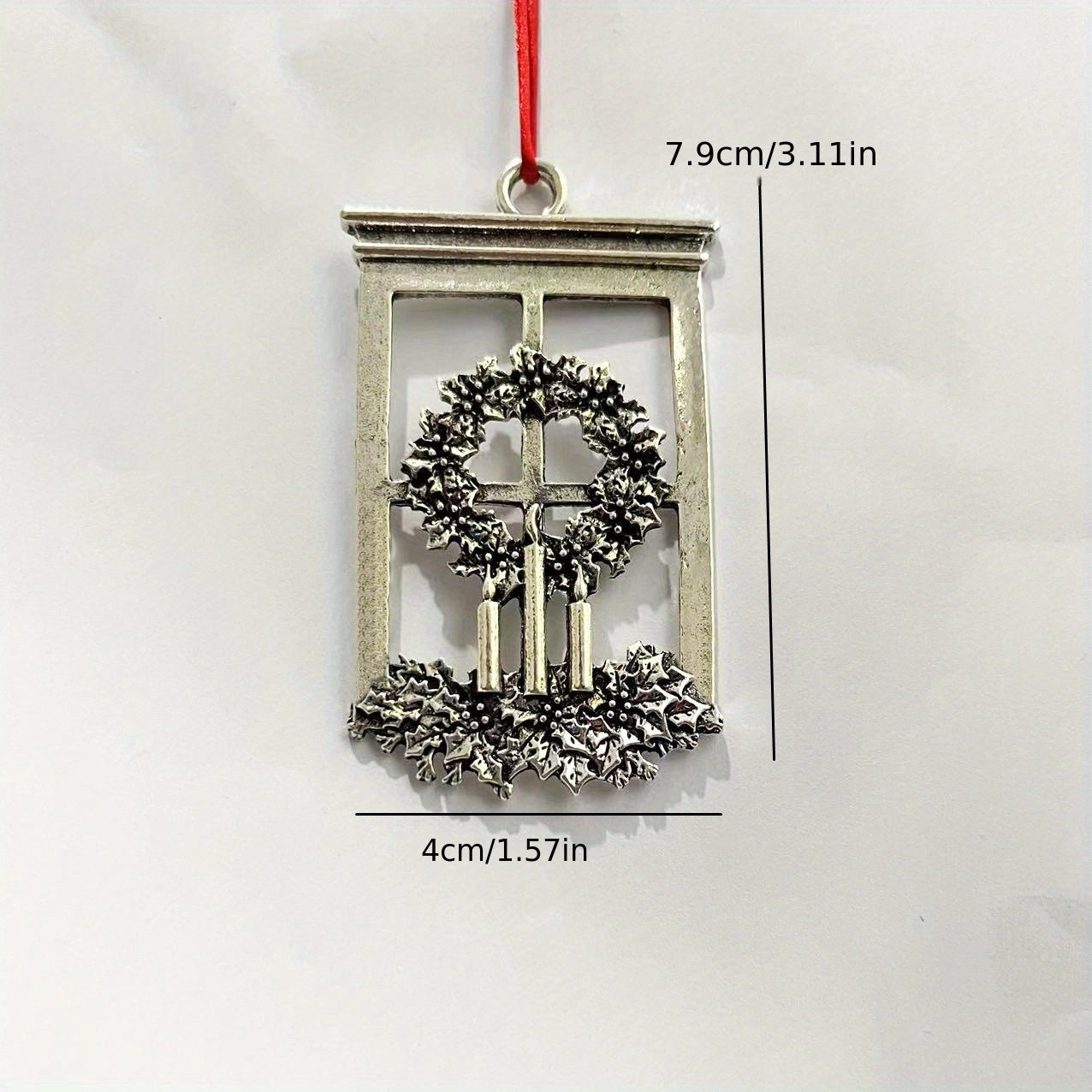 Handcrafted Rustic Metal Christmas Tree Ornament for Holiday Decor