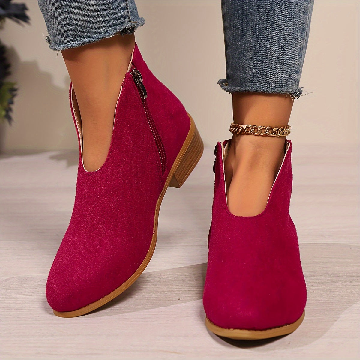 Женские ботинки на щиколотке с леопардовым принтом, массивная подошва, средний каблук, молния, кожа