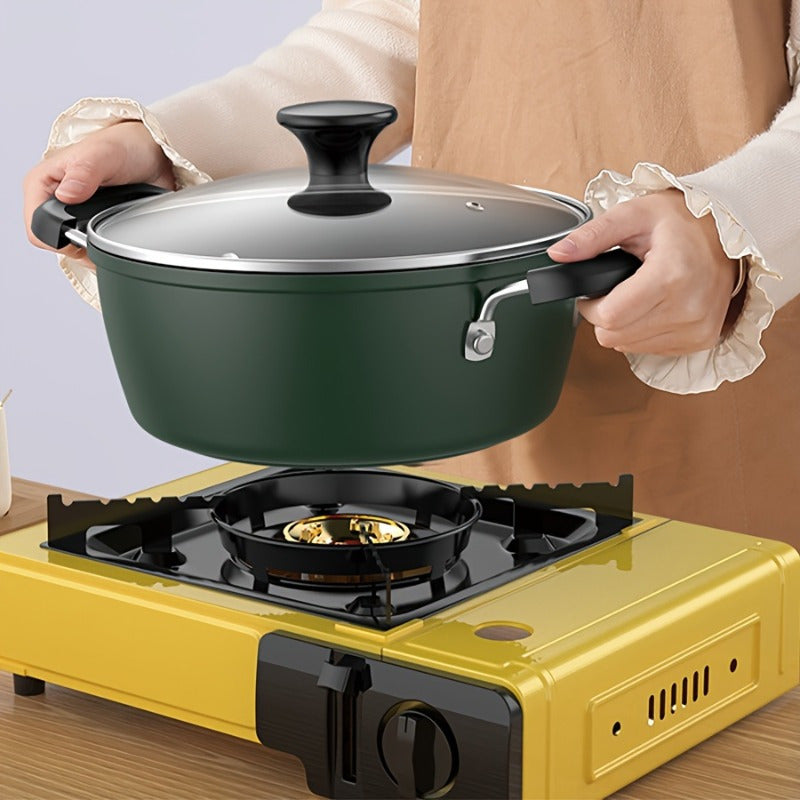 Cast Iron Cookware Set with Lids, Dishwasher Safe, Induction and Gas Compatible