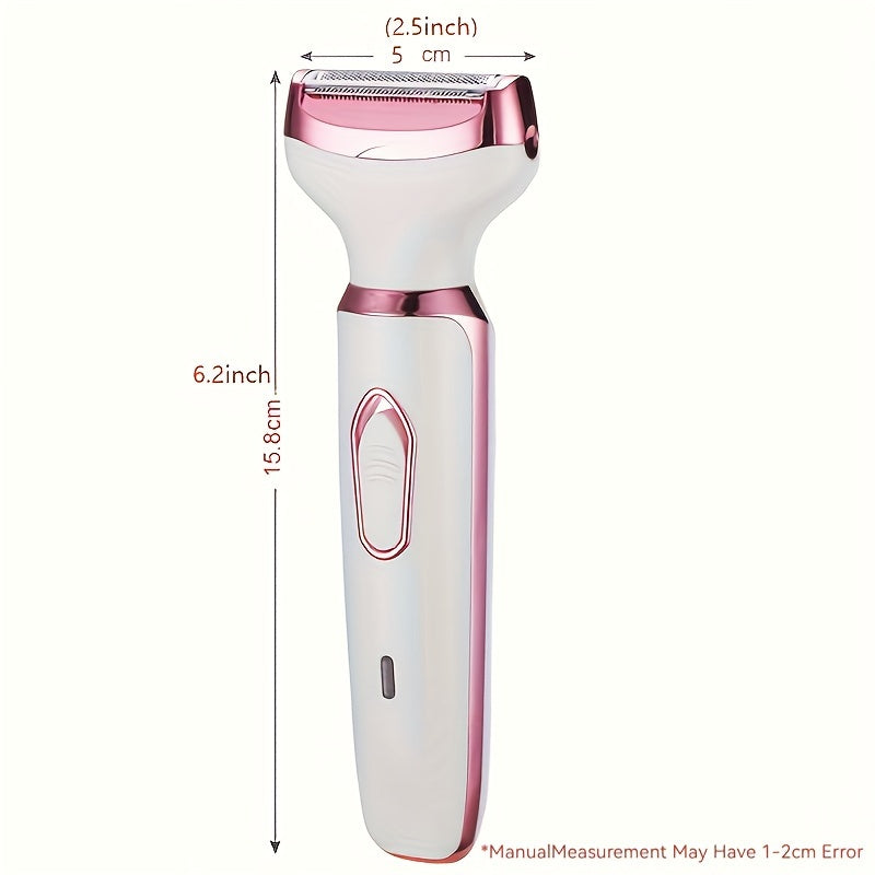 Women's Electric Shaver Kit USB Rechargeable Stainless Steel Blades for Face Nose Legs Bikini