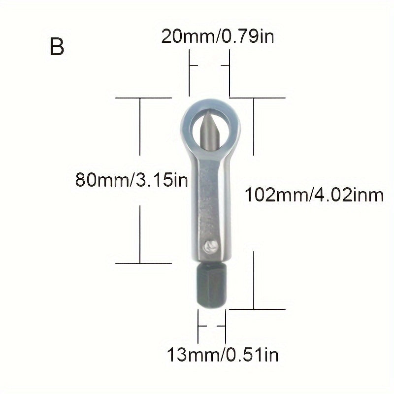 Набор инструментов для раскалывания гайок тяжелого типа 4-в-1 прочный портативный