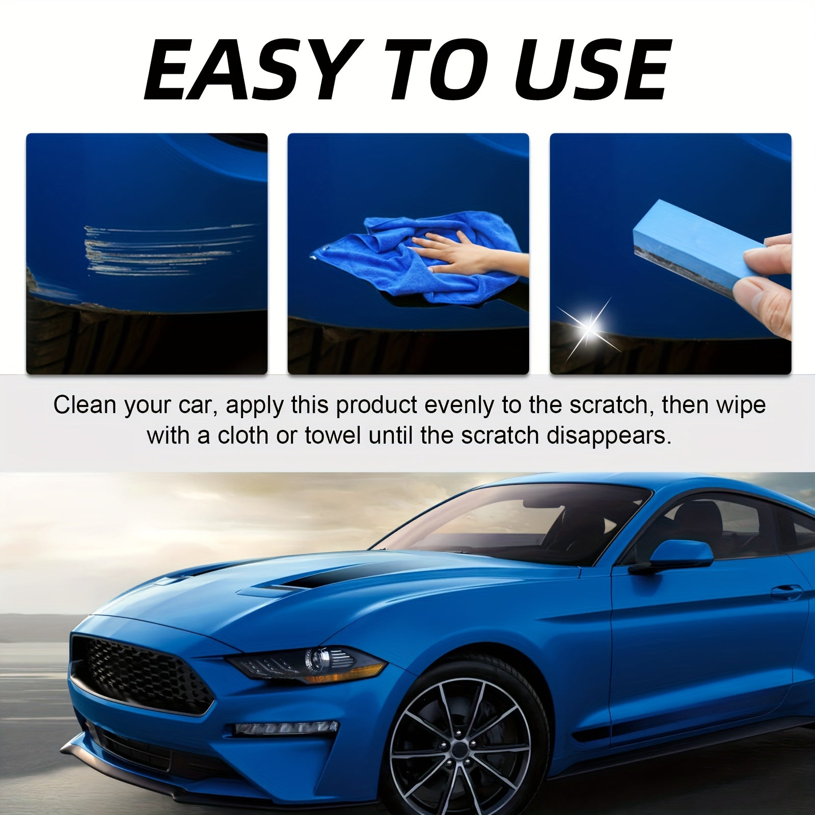 Car Scratch Repair Wax 80g Paint Polishing Glaze for All Vehicles