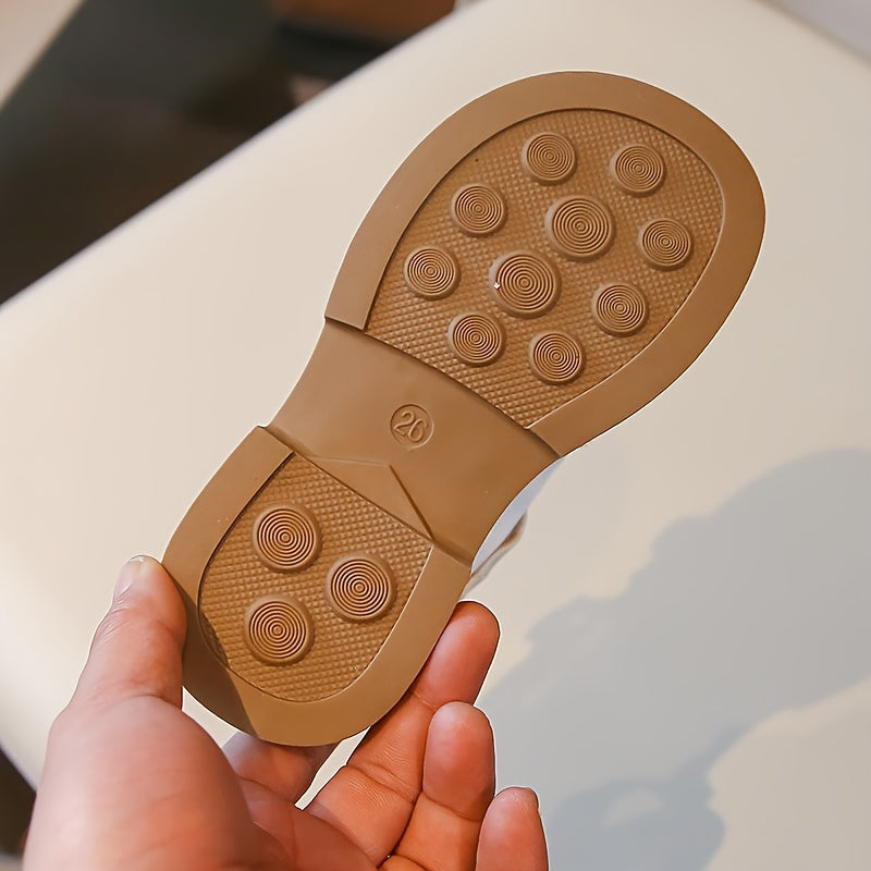 Girls' Breathable Lightweight PU Shoes Non-Slip Indoor Outdoor for Daily and Party Use