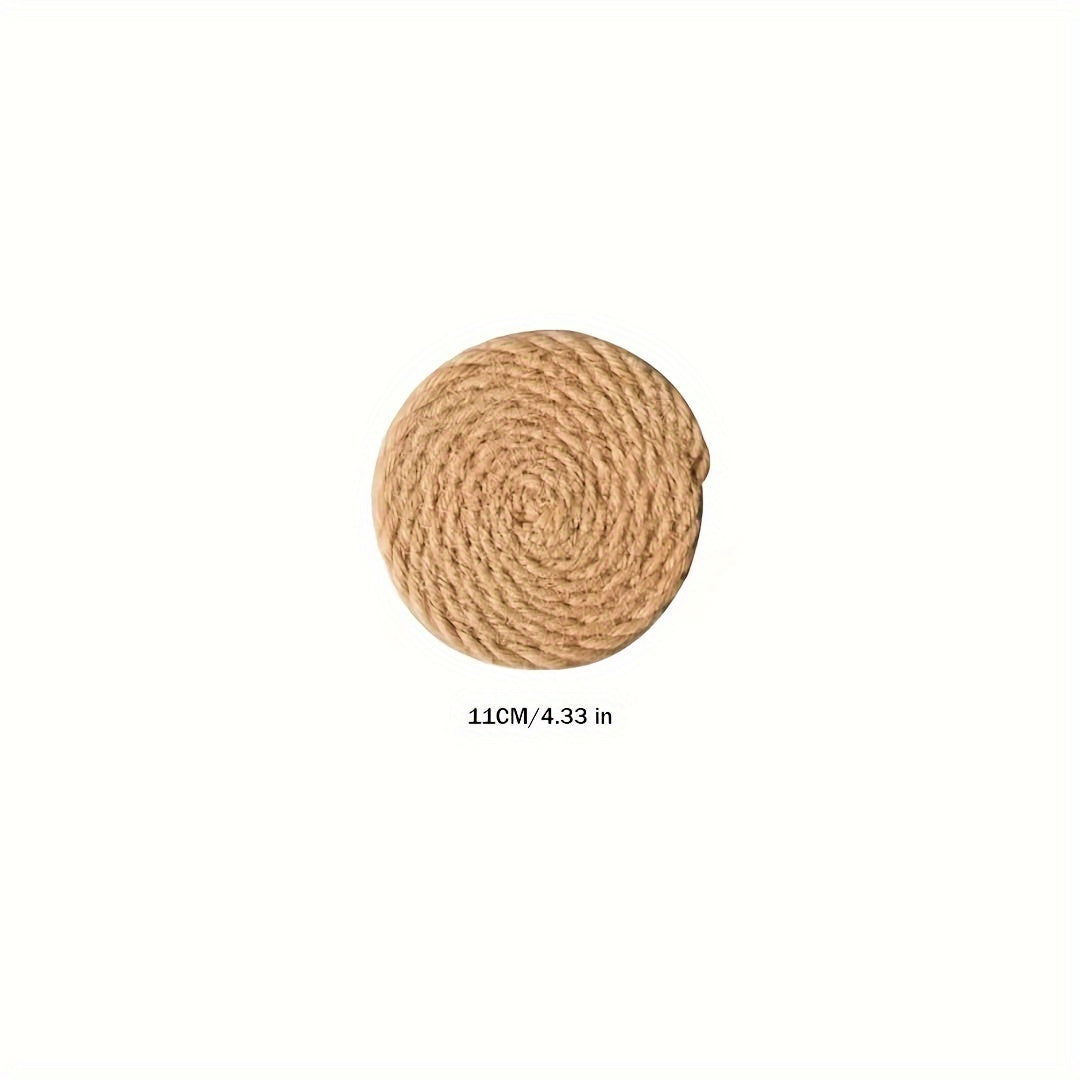 Japanese-Style Jute Placemat for Dining Table Insulation Bowl Pot Holder Coaster