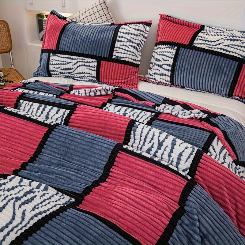 Har mavsum uchun vintage dizayni bilan qulay plaid yostiqchalari va mashina bilan yuviladigan