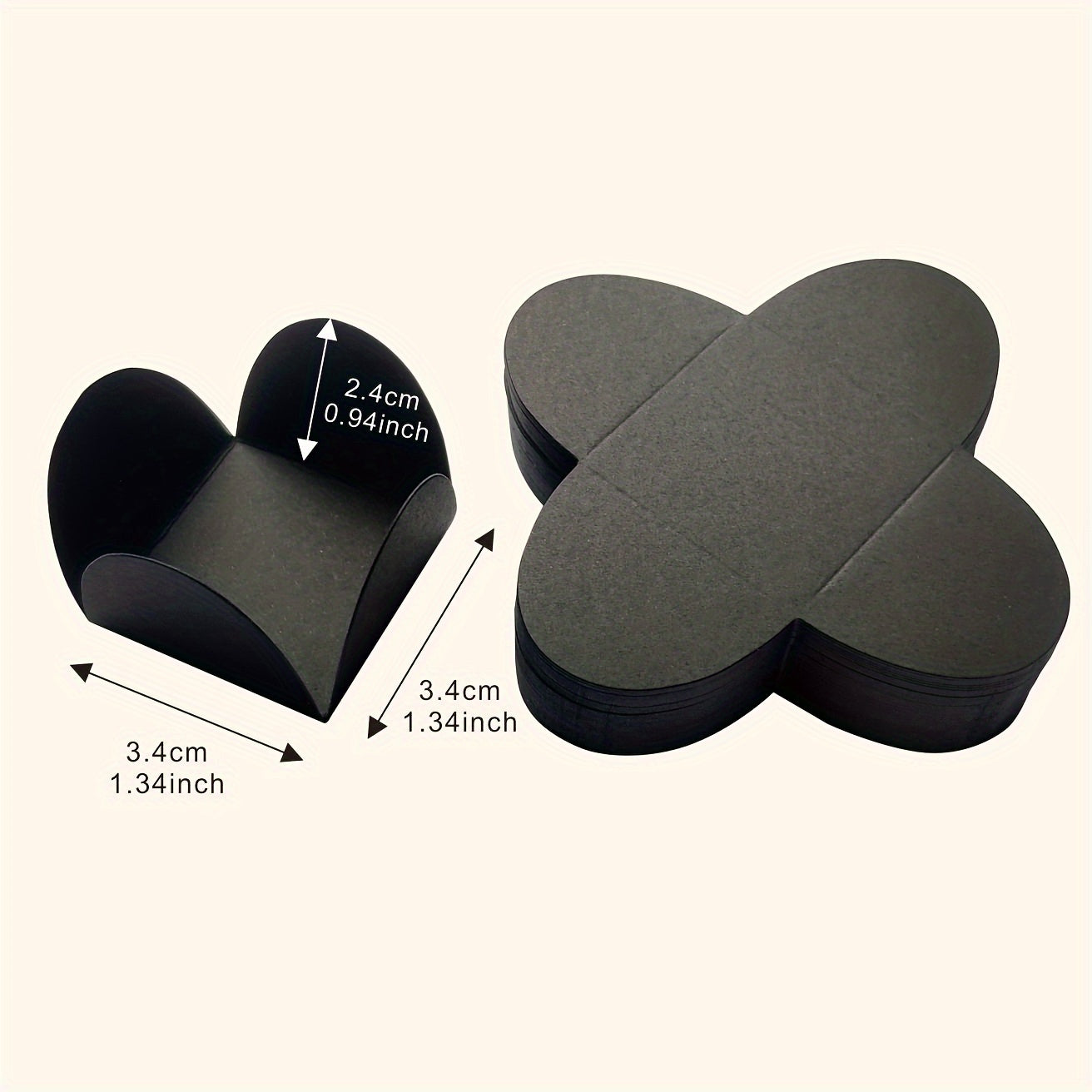 Separadores de papel de chocolate miniatura 50/100 piezas en bandeja para empaquetado de caramelos y postres