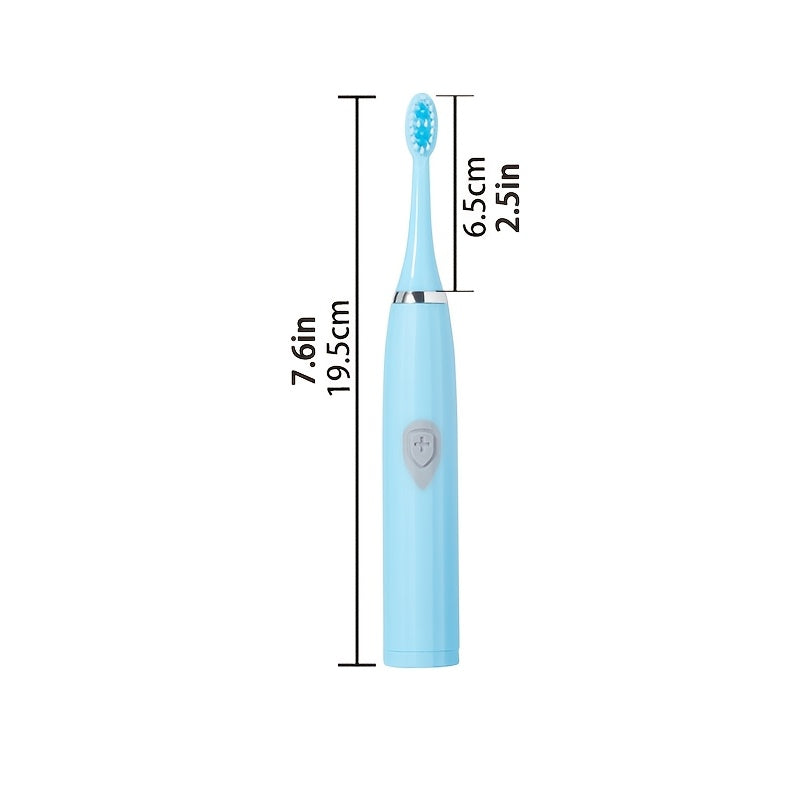 Elektr Sonic Tish tozalash cho'tkasi Portativ Qayta zaryadlanadigan Elektr Tish tozalash cho'tkasi, almashtiriladigan boshlar bilan