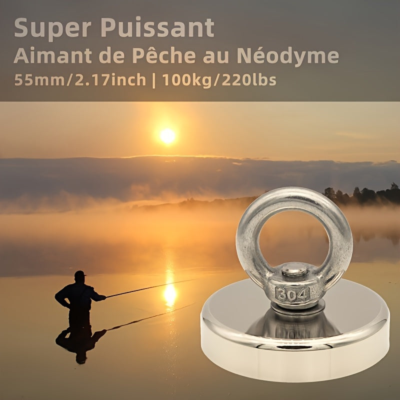 Set of 1/2/3 Circular Golden Neodymium Magnetic Hooks for Home Office Garage Organization