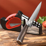 Multifunctional Kitchen Sharpener for Knives and Scissors with Sharpening Stone