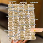 Qizlar uchun 10 ta rhinestone soxta marvarid soch qisqichlari