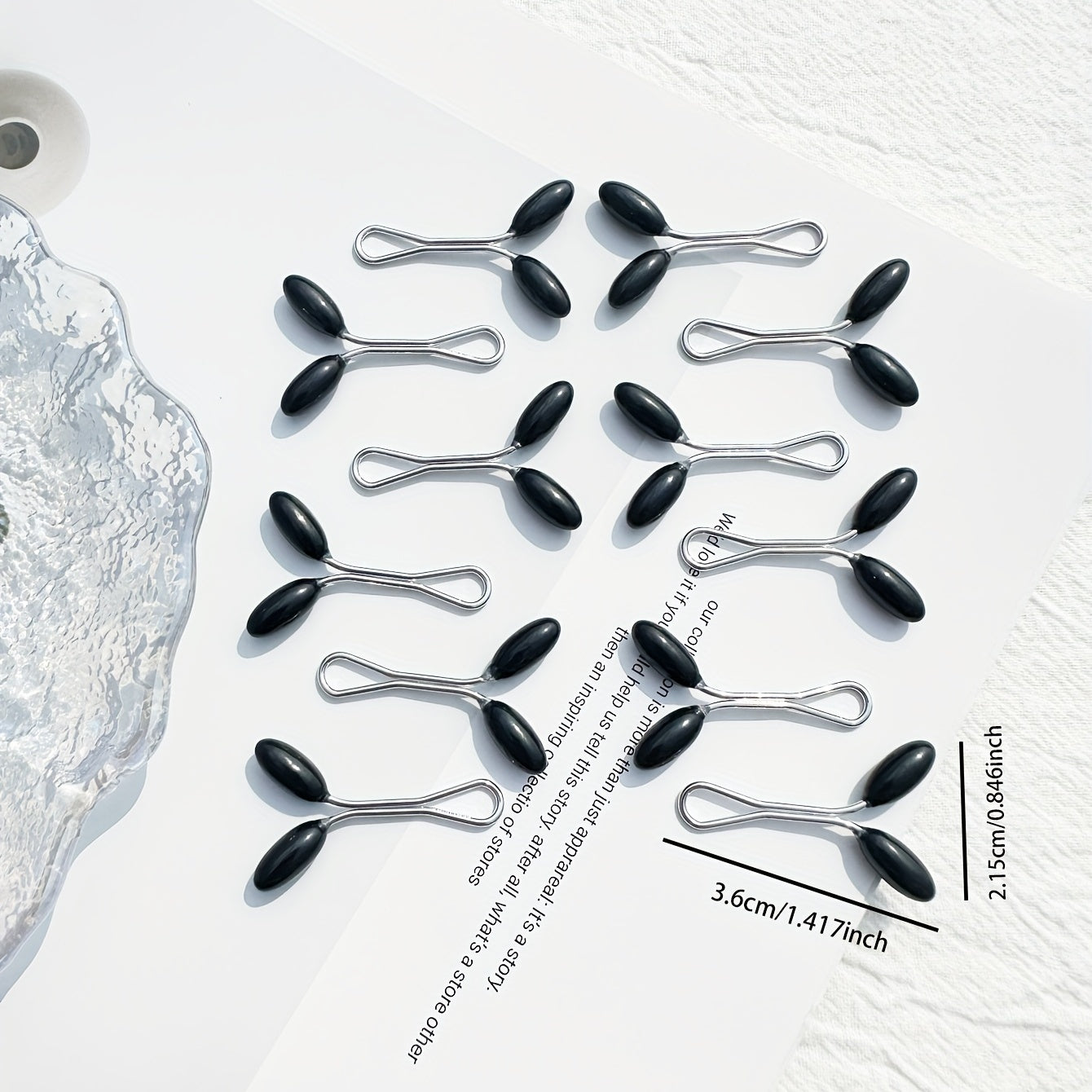 Set of 12 Faux Pearl Bead Scarf Buckles for Muslim Hijab Accessories