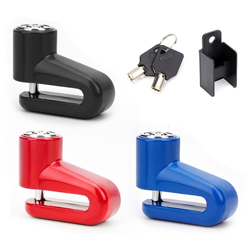 Motorcycle Disc Brake Lock Anti-Theft with Reminder Rope