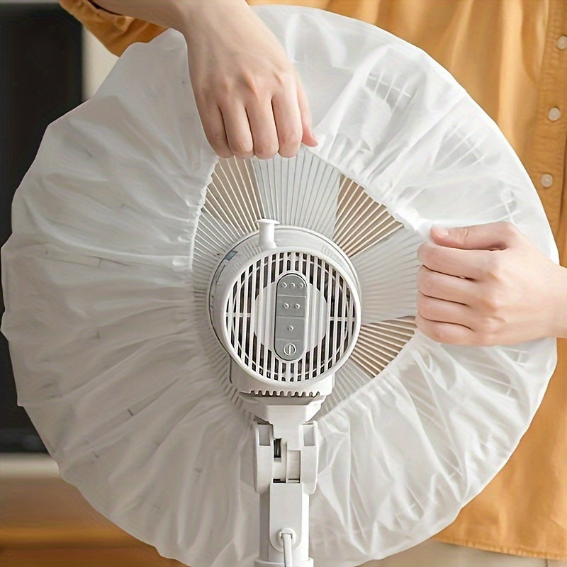 Electric Fan Dust Cover with Pleated Design All-Season Dustproof Snap-On for Home and Office Fans