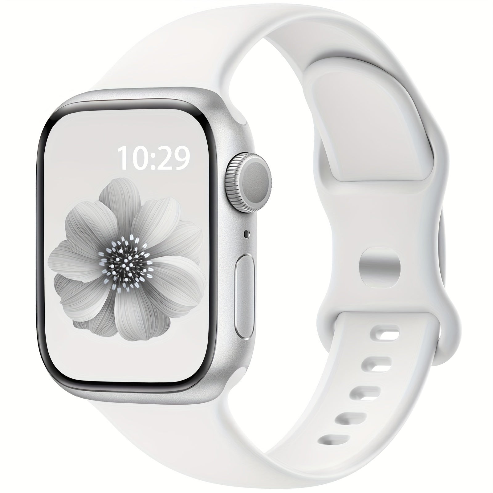 Силиконовые спортивные смарт-часы, набор из 4 штук с бабочковым замком, водоотталкивающие, совместимые с Apple Watch Series 1-9, SE и Ultra, унисекс, без батареи