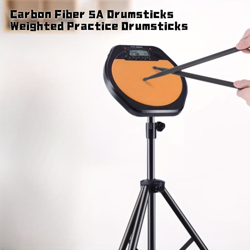 Carbon Fiber Drumsticks Pair for Jazz and Electronic Drums Black Grey