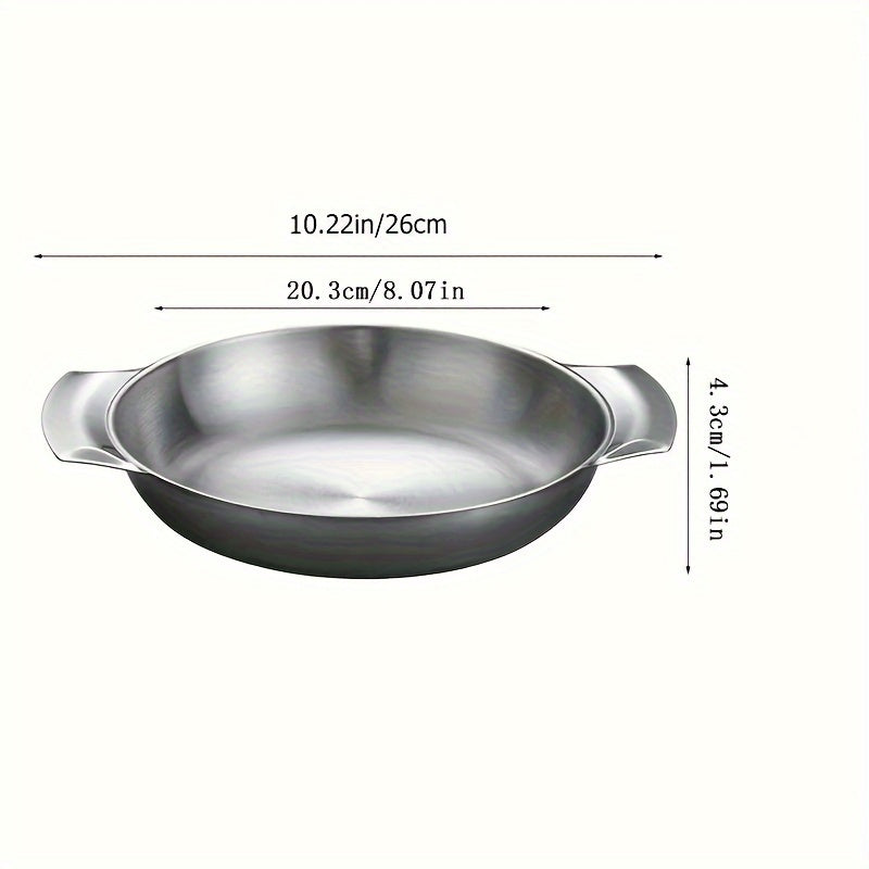 Stainless Steel Cooking Pot with Handles for Hot Pot Seafood Home Restaurant Use