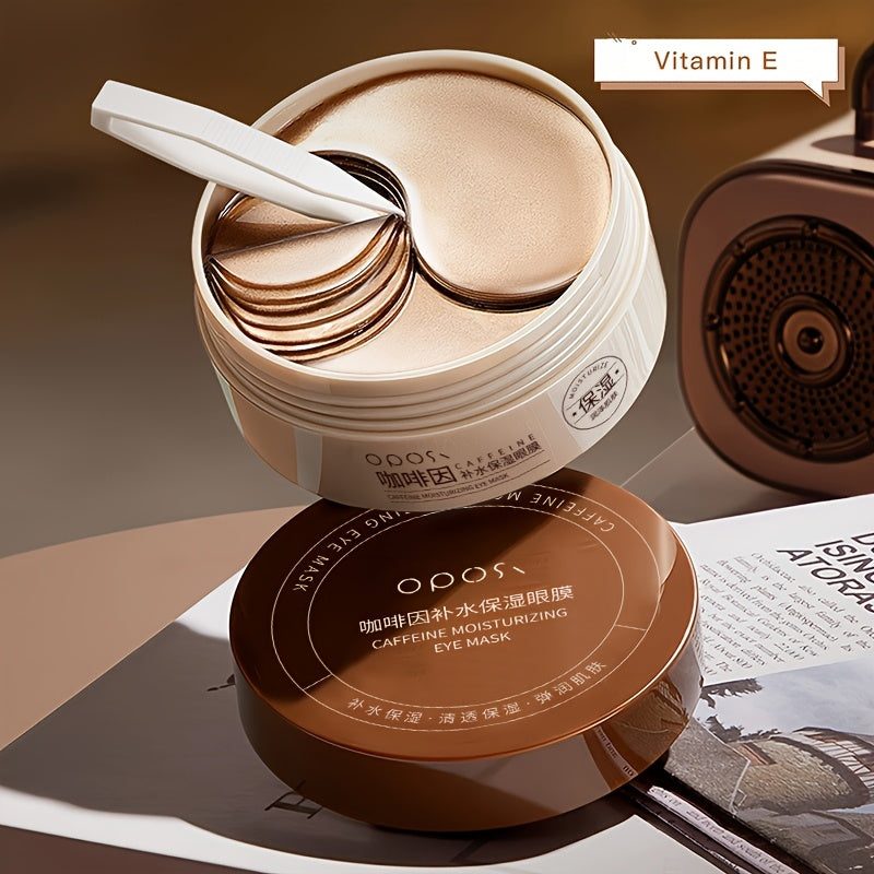 Unisex All Skin Caffeine Peptide Eye Masks Hyaluronic Acid Collagen Brightening Moisturizing