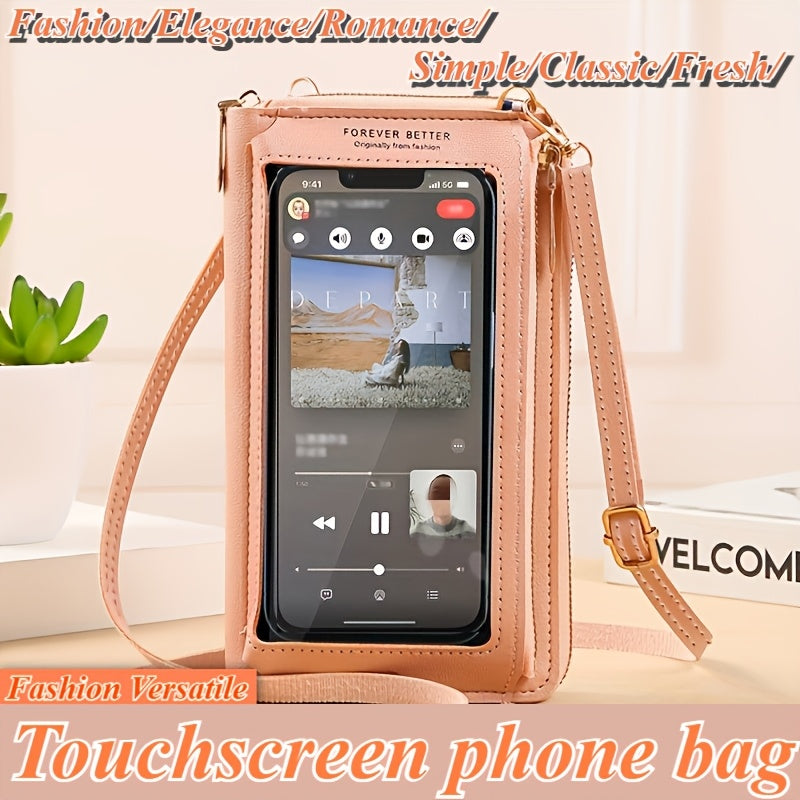 Mini Bag for Women with Touch Screen Phone Pocket Anti-Theft Crossbody Purse Small Gift