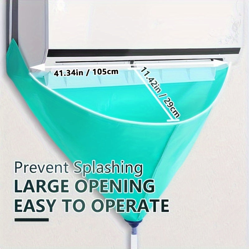 Reusable Plastic Air Conditioner Cleaning Bag 95cm with Drainage Tube