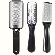 Set of 3 Stainless Steel Foot Files for Callus Removal and Foot Care in Wet or Dry Conditions