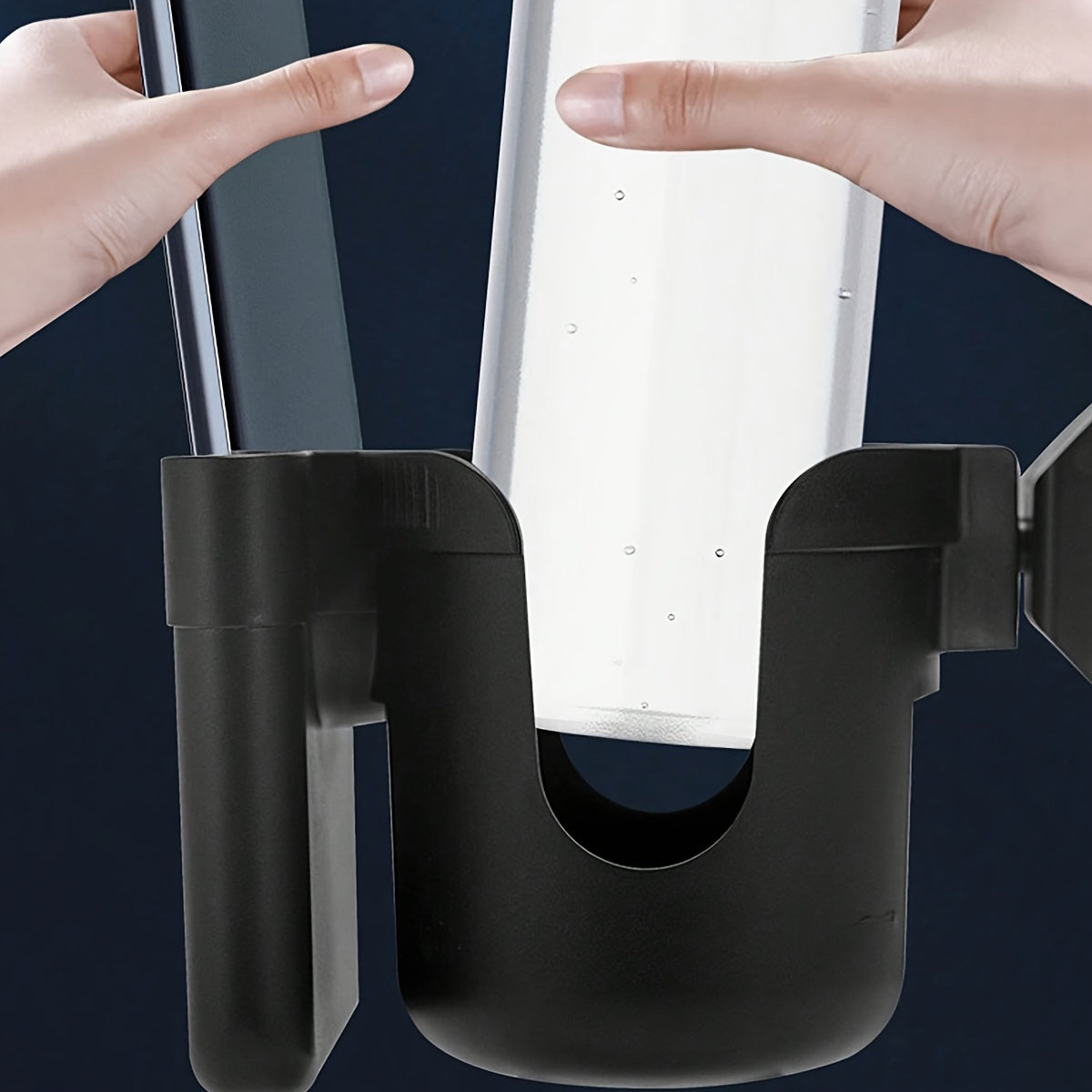 Stroller Cup and Phone Holder Combo Made of Durable PP Material for Strollers