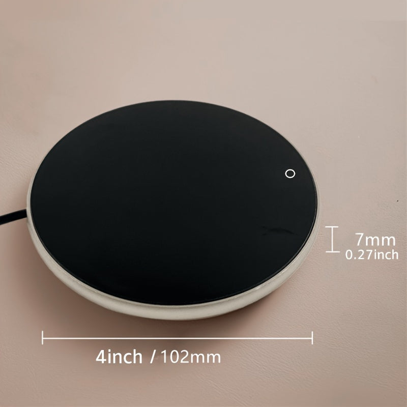 Electric 4-Inch Coffee Cup Warmer Silicone Hot Drink Mug Mat for Coffee Tea Water