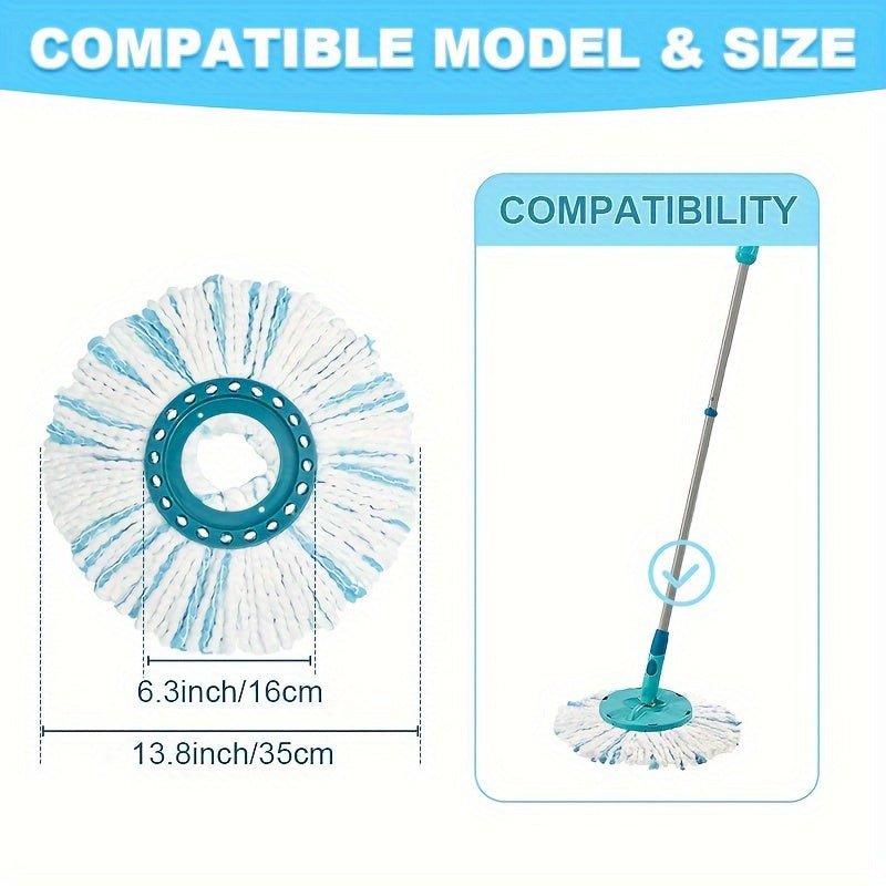 Microfiber Mop Refills Pack of 1 3 or 5 Strong Water Absorption Dust and Tile Cleaning