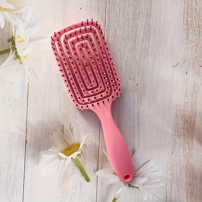 Peine antistático para cabello unisex, desenredante, de peinado, para cabello esponjoso