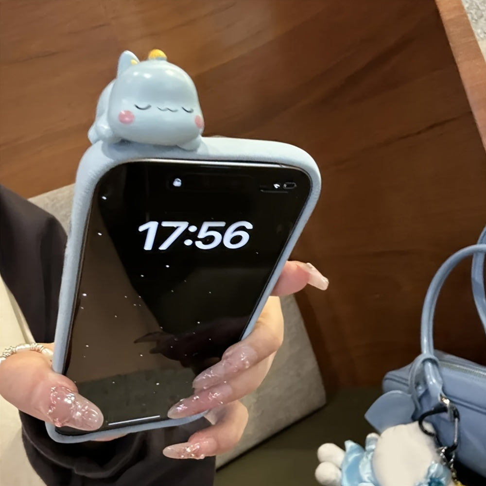 3D Bear Duck Cartoon iPhone Case Shockproof TPU Soft Back Cover for Various Models