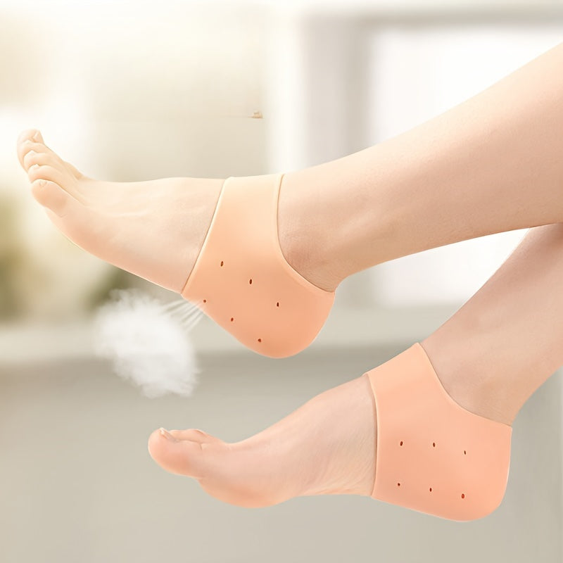 Cojines de media suela de silicona para zapatos, protectores de talón, invisibles, aumento de altura, antideslizantes, almohadillas para pies, transparentes y tono piel, paquete