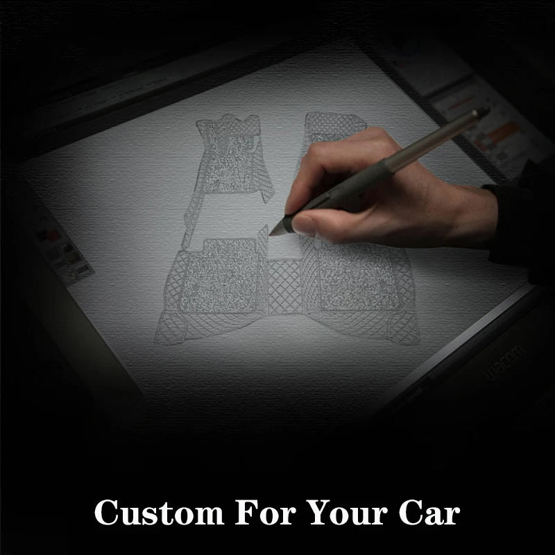 All-Weather PU Leather Car Floor Mats Cargo Liner for 2023-2025 Vehicles