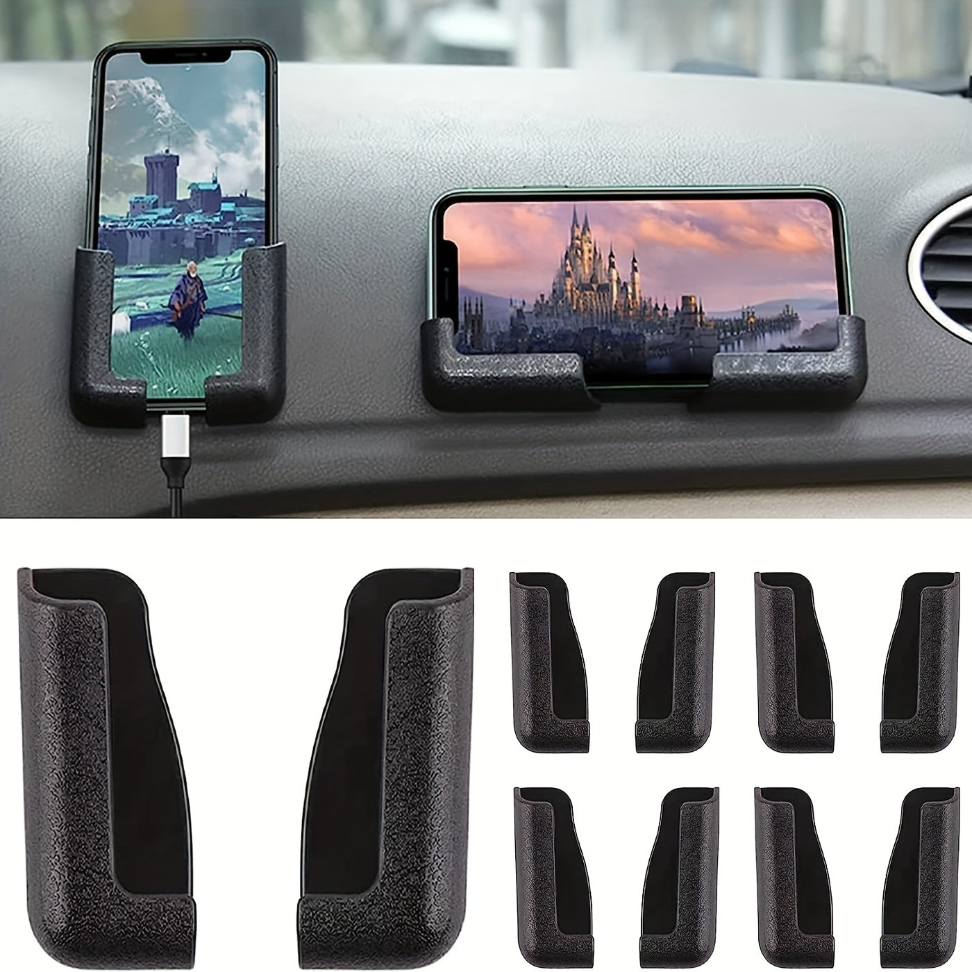 Soporte universal para teléfono de coche ultraligero y portátil, sin ocupar espacio