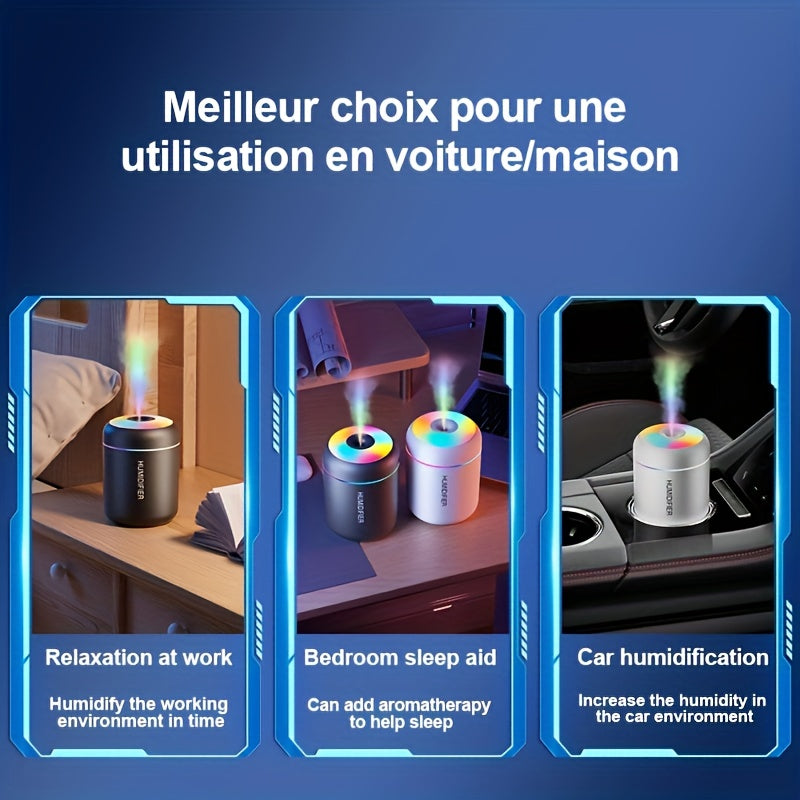 USB-Powered Air Humidifier with Ambient Light Silent Operation for Bedroom Living Room Office