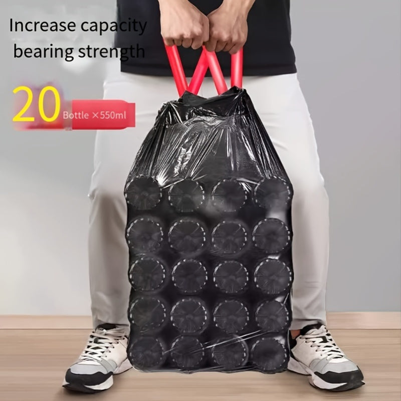 100 ta super qalin og'ir yuk ko'taruvchi, qora chiqindi sumkalar, maxfiylikni himoya qilish uchun tortish ipi bilan. Ushbu opak bir martalik plastik sumkalar oshxona, hammom, yotoqxona, yashash xonasi, ochiq joylar va tozalash uchun mos keladi. Bu