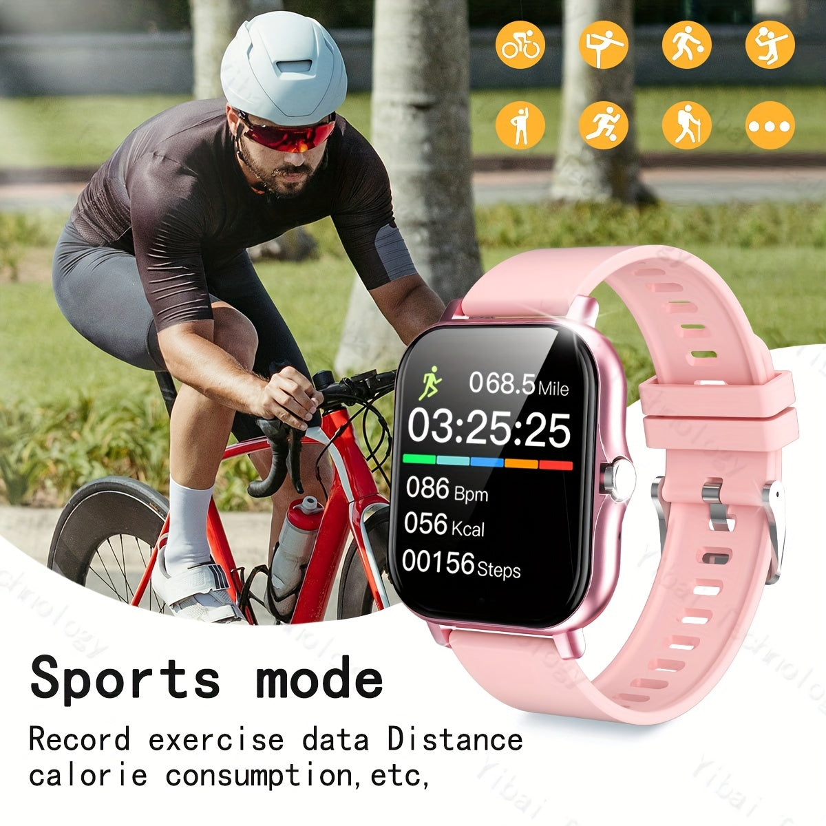 Smart Watch for Men and Women 1.83-Inch HD Screen Fitness Tracker Voice Assistant Sports Watch