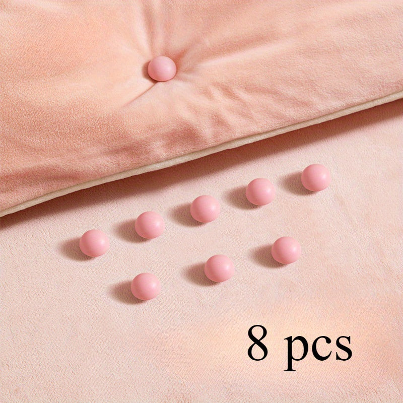 Set of 8 Bed Sheet Fastener Clips with One-Button Unlock Anti-Slip Duvet Cover and Blanket Holders