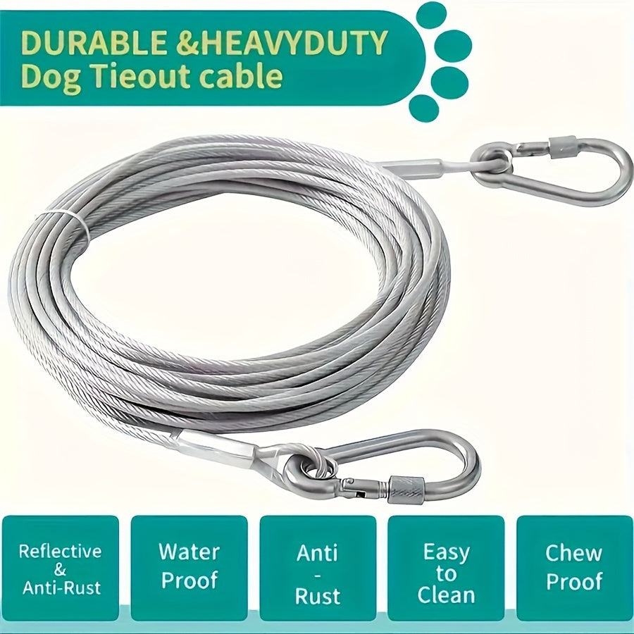 16 Meter Stainless Steel Clothesline Heavy-Duty Windproof Indoor Outdoor Laundry Camping Bathroom Dorm