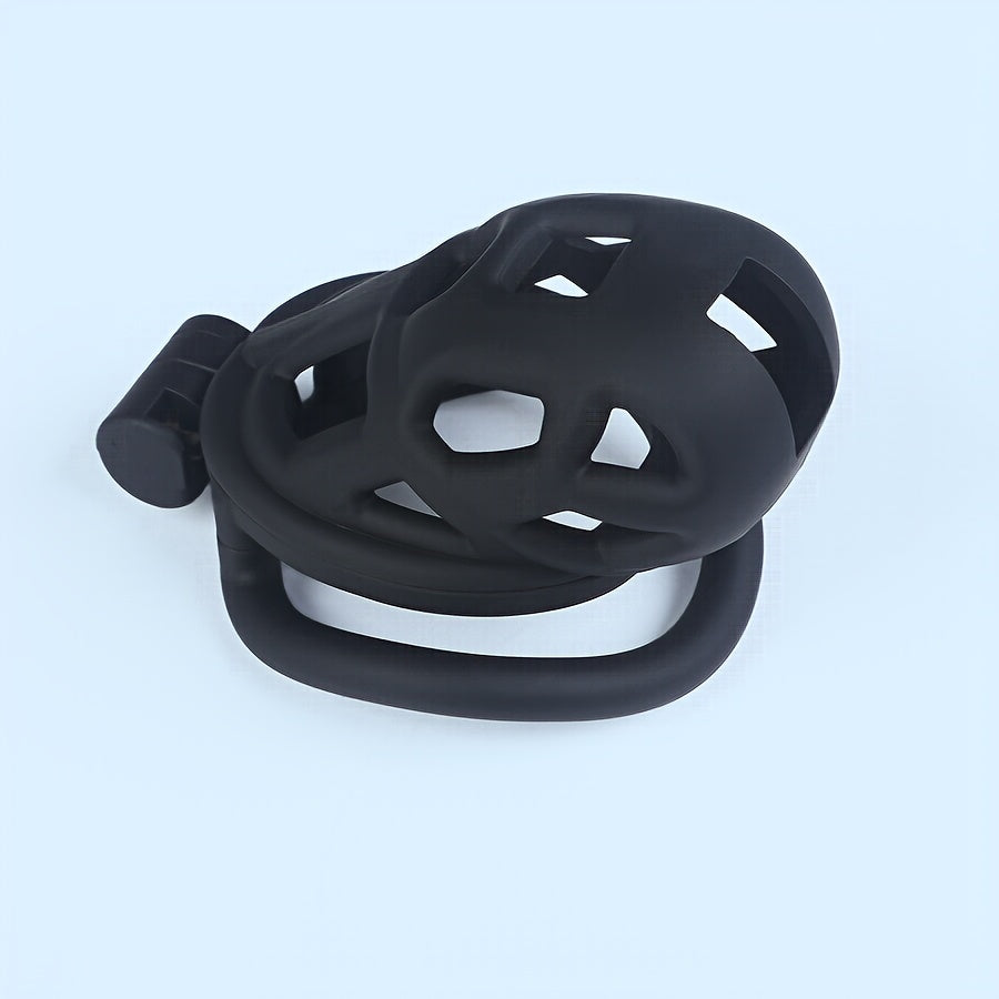 Men Chastity Lock Matte Nylon Resin Lightweight Curved Cage Self-Control