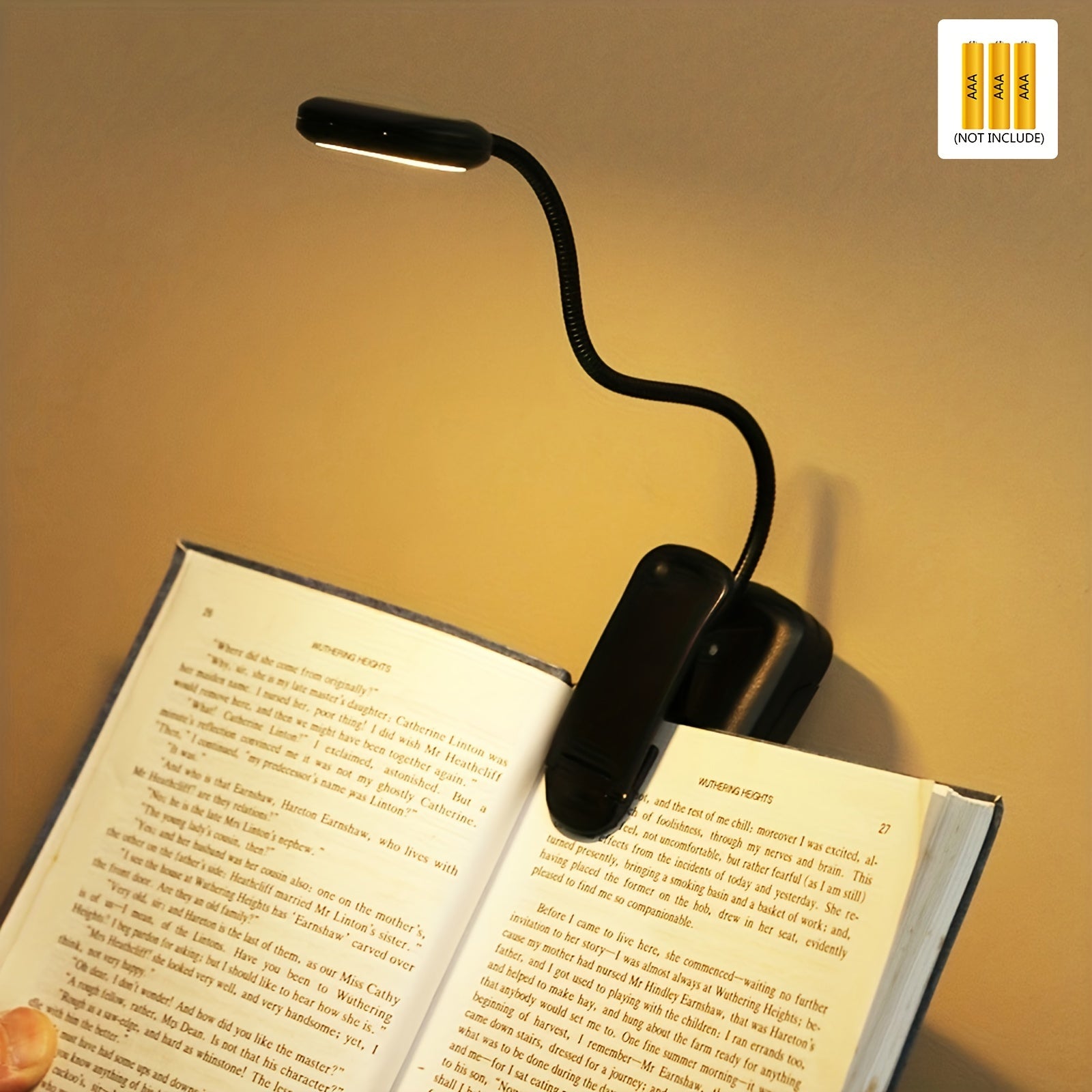 Adjustable Clip-On Book Light for Reading and Camping