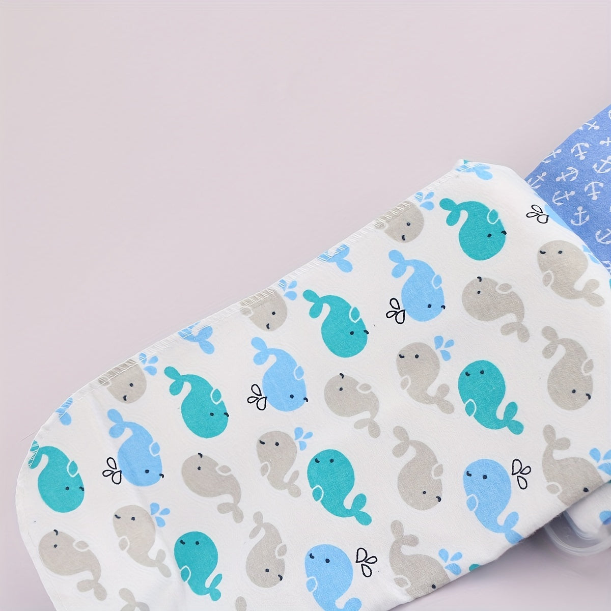 Set of 4 Cotton Baby Blankets with Cartoon Prints for Newborns and Infants